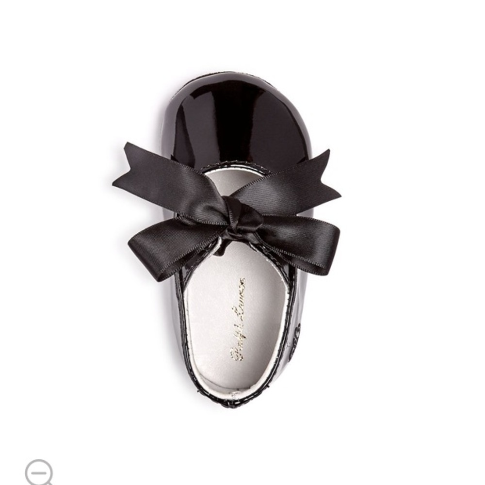 Baby girl Ralph Lauren size 2 black shoes